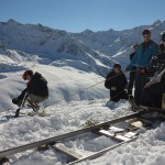 DOP Bob Pendar - Hughes ready to slide, great landscape, great weather, great snow, great crew, i think Bob enjoyed his stay with us here in beautiful Austria. While the location Recce he learned some new tricks of transporting himself on snow, i think he enjoyed this at the most. he said, that was my funniest Recce ever...