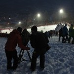 Günther beim Nachtslalom