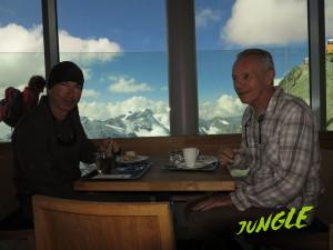 kaffeepause auf weit über 3000m