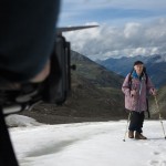 Filmdreh in Gletscherspalte/ Shoot in a crevasse on a glacier